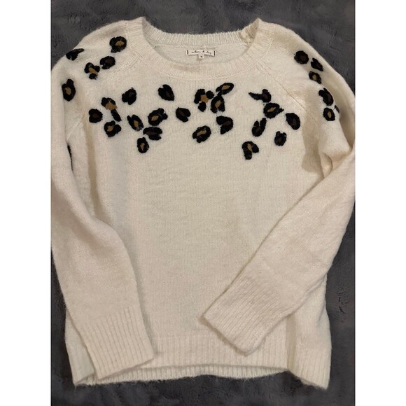 Willow & Clay Sweaters - Willow & Clay Ivory Cheetah Print  Sweater